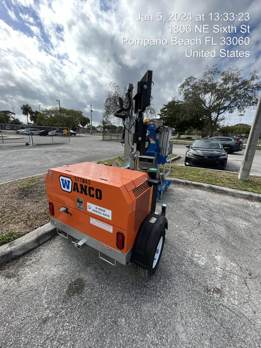 2023 Wanco WLTT-4MM4K Diesel, Deep Sea Controller, Shore Power Plug, Auto Start, (4) 350W LED Floodlights, 4kW Generator, 60 Gal Fuel Tank, 2" Ball, T3