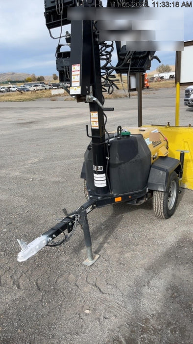 2021 Allmand NLV3GR (4) LED Light Fixture 350W, 23' Vertical Mast, 3kW Prime, Towable, Deep Sea L401, Leveling Jacks, Yanmar T4F 5.8hp