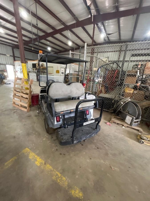 2022 Club Car CA100E Canopy, Fold down Windshield, Beacon, Back up Alarm, All-Trail Trials, HD 8 V Batteries, Trailer Hitch and Ball