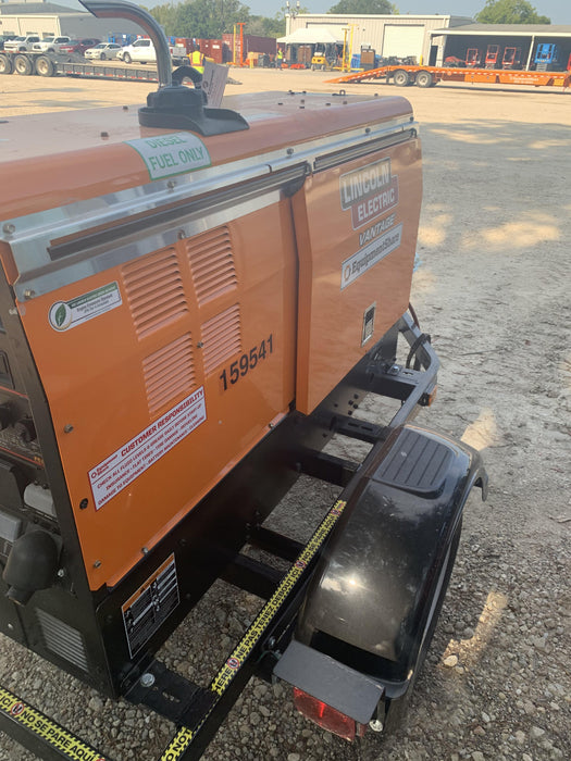 2021 Lincoln Electric Vantage 322 Vantage 322 Ready Pak 3 w/ Decals, ORANGE (includes trailer, cable rack, fender light kit) NO Telematics