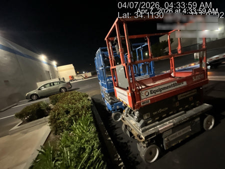 2020 Skyjack SJIII-3219 Solid NM Tires, Half height spring hinged entry gate, Dual Beacons, 800W Inverter