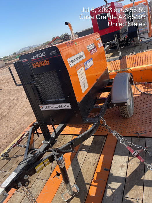 2022 Lincoln Electric LE400 Kubota V1505, Trlr, Cable Rack, Light Kit, ES Decals, T3