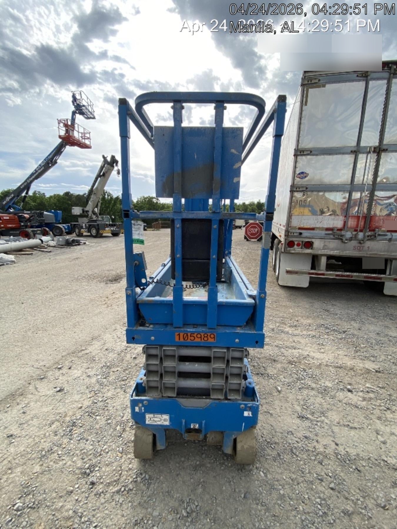 2020 Genie GS-1930 Solid Non Marking Tires, Beacon, Folding rails with half height swing gate