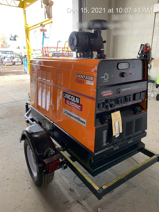 2021 Lincoln Electric Vantage 549X Ready Pak 3, ORANGE (includes trailer, cable rack, fender light kit)