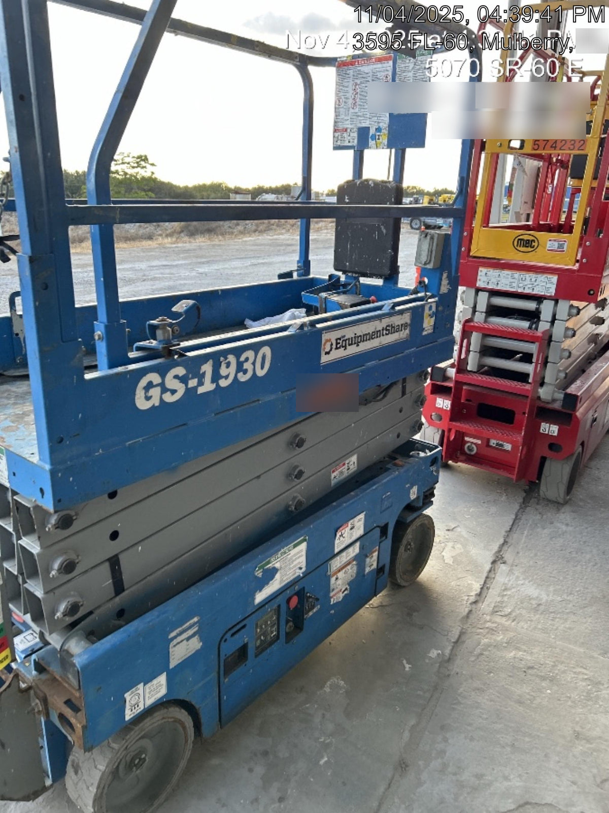 2020 Genie GS-1930 Fixed rails with chain entry gate - Pre A92.20