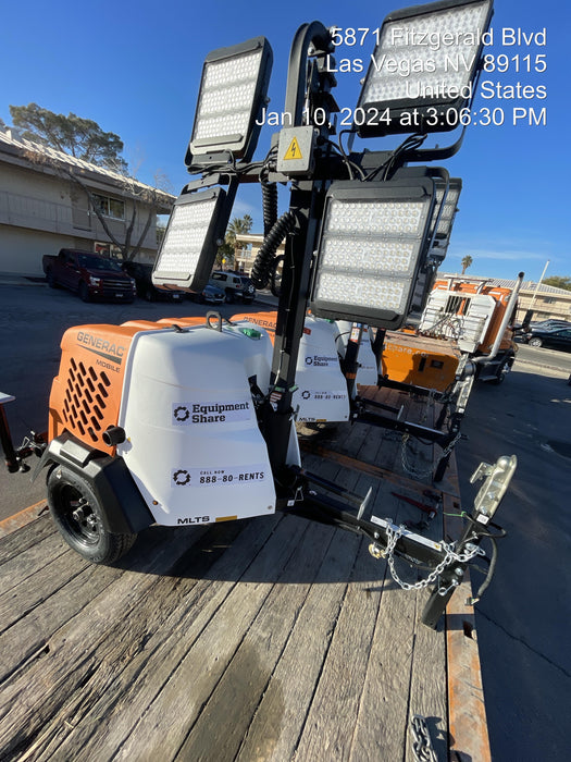 2023 Generac MLT2 Diesel, Flex Switch 120V Input, Powerzone Controller, 
(4) 320W LED Lights, 4kW Generator, 39.9 Gal Fuel Tank, 2" Ball, T3