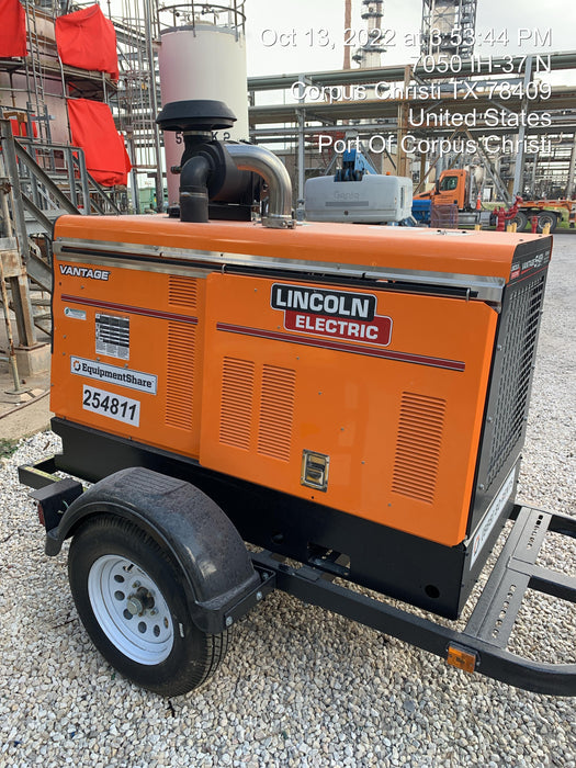 2022 Lincoln Electric Vantage 549X Crosslink Technology, Trailer Mounted