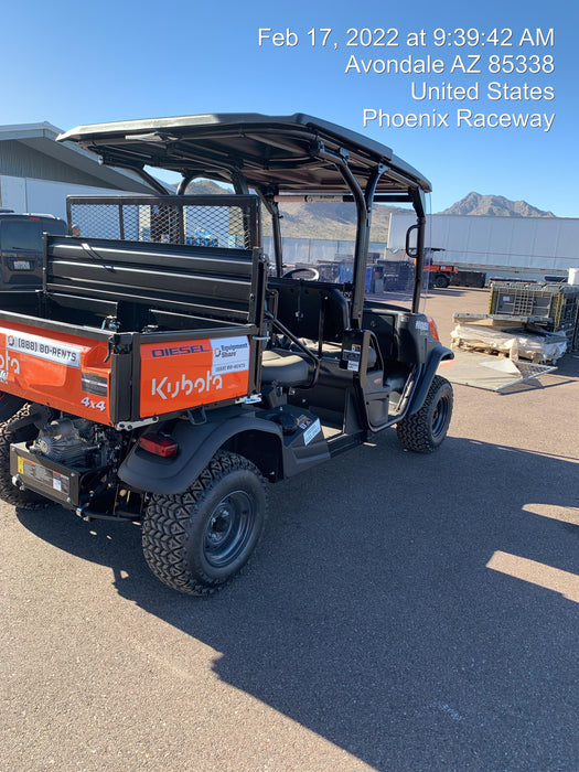 2022 Kubota RTV-X1140W-H Plastic Canopy, Windshield Acrylic Clear, LED Strobe Light, Wire Harness Kit, Back up Alarm