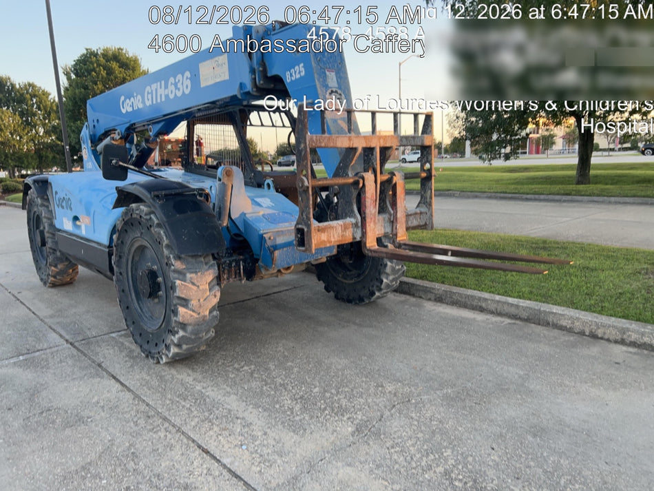 2018 Genie GTH-636 Genie GTH-636 w/Open ROPS, Solid Tires, Work Light/Beacon, 48" Carriage and Forks