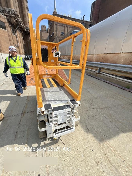 Custom Equipment HB-1430 Hy-Brid Scissor Lift
Platform capacity up to 670 lbs
Working height up to 20 ft
Weighs under 1,700 lbs
Non-marking wheels