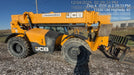2019 JCB 510-56 Enclosed Cab, 74 HP, Solid Tires, Worklights, Beacon, Aux Hydraulics, Lifting Eye w/66" Carriage/60" Forks