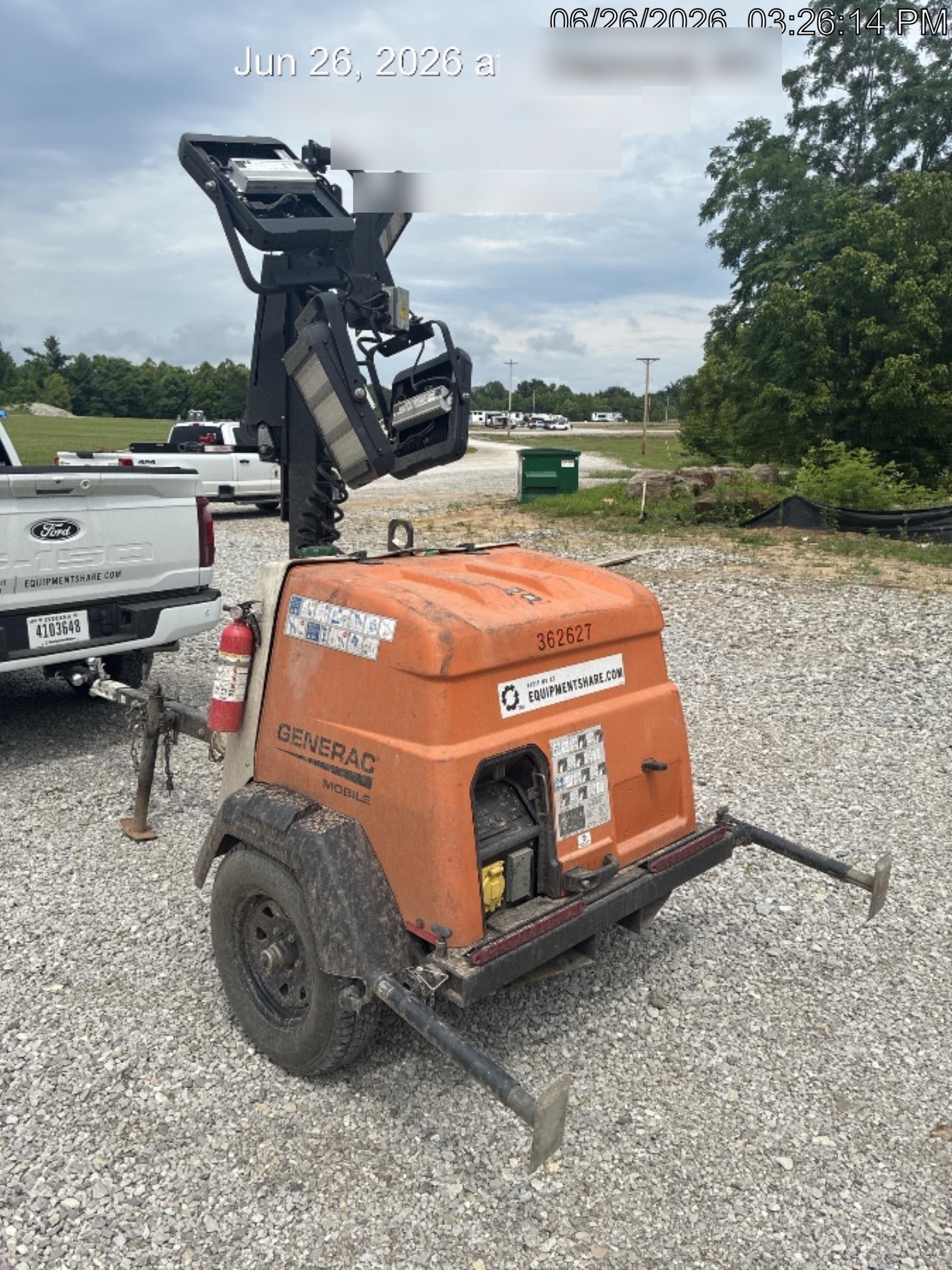 2023 Generac MLT2 Diesel, Flex Switch 120V Input, Powerzone Controller, 
(4) 320W LED Lights, 4kW Generator, 39.9 Gal Fuel Tank, 2" Ball, T3