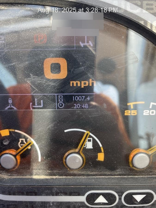 2019 JCB 510-56 Open ROPS, 74 HP, Solid Tires, Worklights, Beacon, Aux Hydraulics, Lifting Eye, 60" Carriage/60" Forks