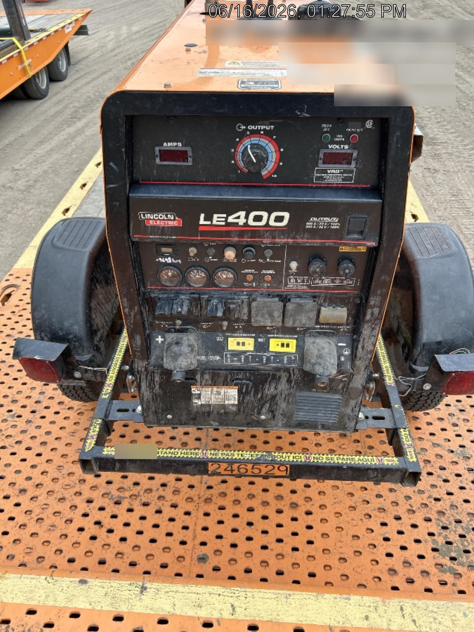 2022 Lincoln Electric LE400 Kubota V1505, Trlr, Cable Rack, Light Kit, ES Decals, T3