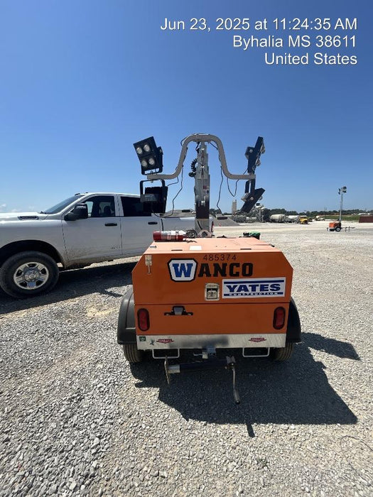 2025 Wanco WLTT-4MM4K Diesel, Mitsubishi L2E, 9.0HP @1800 rpm, Deep Sea Controller, Shore Power Plug, Auto Start, (4) 350W LED Floodlights, 4kW Generator, 60 Gal Fuel Tank, 2" Ball, T3