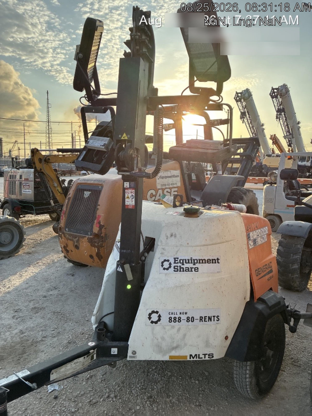 2025 Generac MLTS-4 Diesel, Mitsubishi L2E, 7.1 hp @1800 rpm, Flex Switch 120V Input, Powerzone Controller, (4) 320W LED Lights, 4kW Generator, 39.9 Gal Fuel Tank, 2" Ball, ES Decals