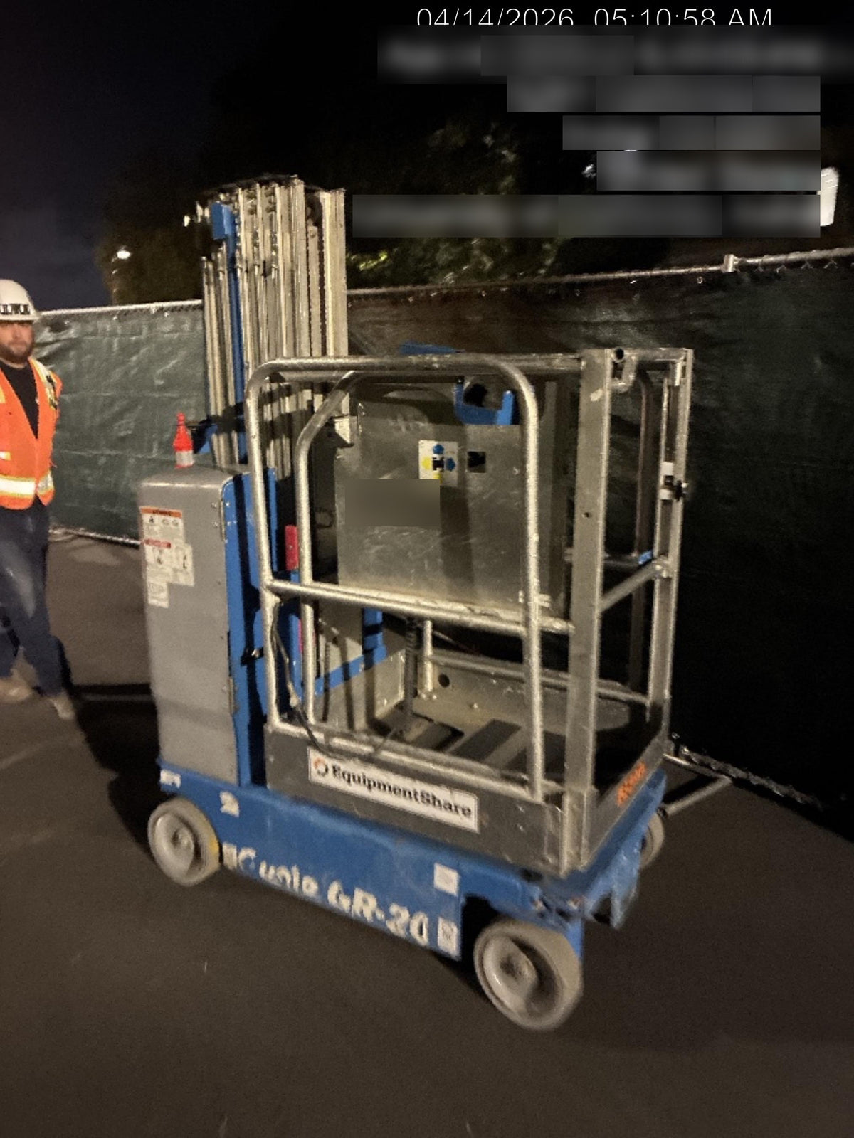 2019 GENIE GR-20
