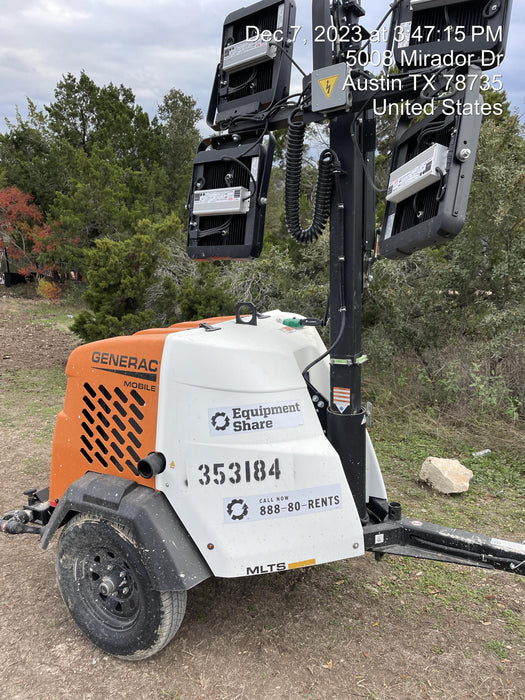 2023 Generac MLT2 Diesel, Flex Switch 120V Input, Powerzone Controller, (4) 320W LED Lights, 4kW Generator, 39.9 Gal Fuel Tank, 2" Ball, T3