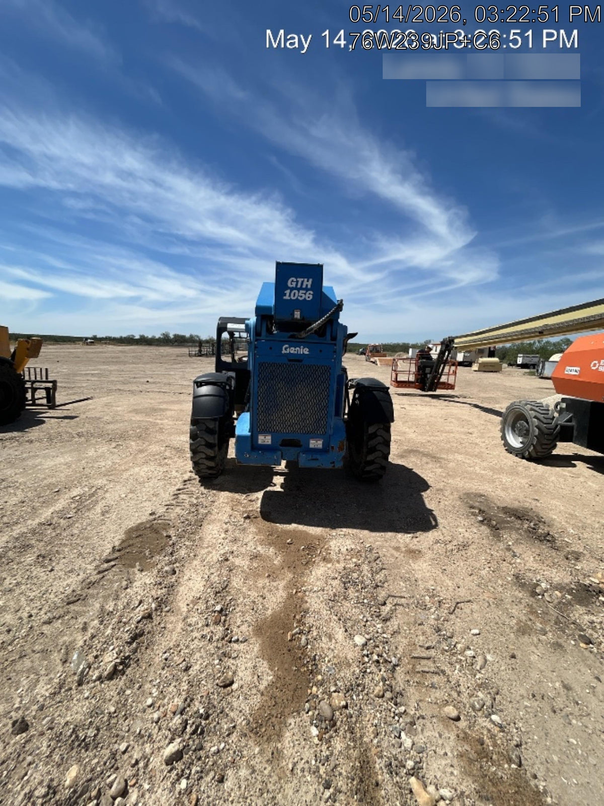 2016 Genie GTH-1056 Genie GTH1056, Solid Tires, 60" carriage, Open ROPS
