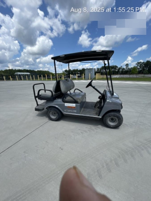 2022 Club Car CA100E Canopy, Fold down Windshield, Beacon, Back up Alarm, All-Trail Trials, HD 8 V Batteries, Trailer Hitch and Ball