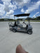 2022 Club Car CA100E Canopy, Fold down Windshield, Beacon, Back up Alarm, All-Trail Trials, HD 8 V Batteries, Trailer Hitch and Ball