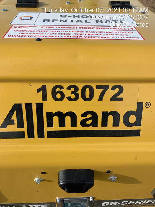 2021 Allmand NLV3GR (4) LED Light Fixture 350W, 23' Vertical Mast, 3kW Prime, Towable, Deep Sea L401, Leveling Jacks, Yanmar T4F 5.8hp