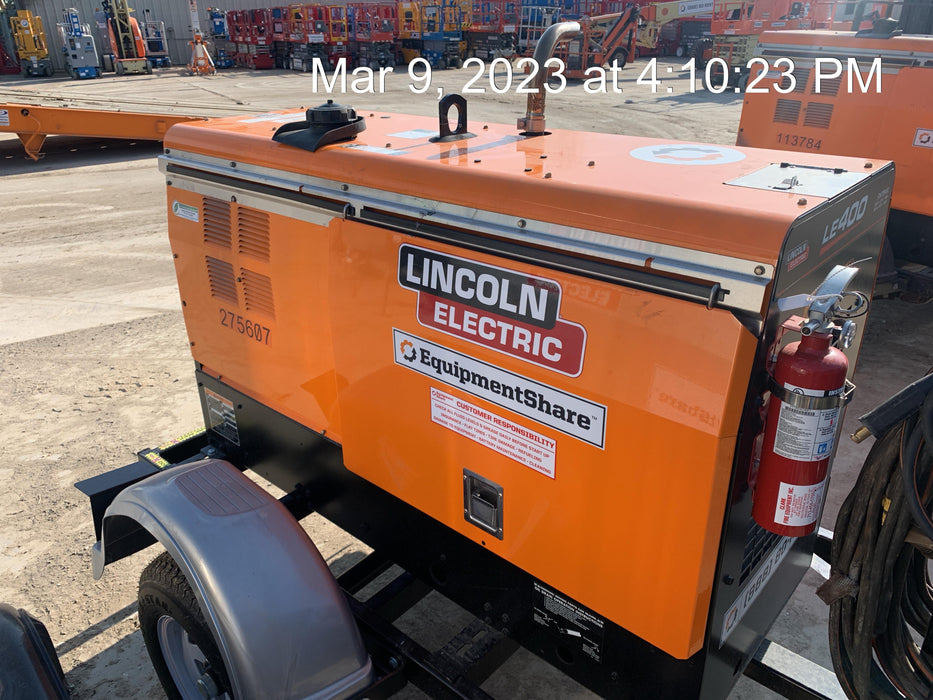2022 Lincoln Electric LE400 Kubota V1505, Trlr, Cable Rack, Light Kit, ES Decals, T3