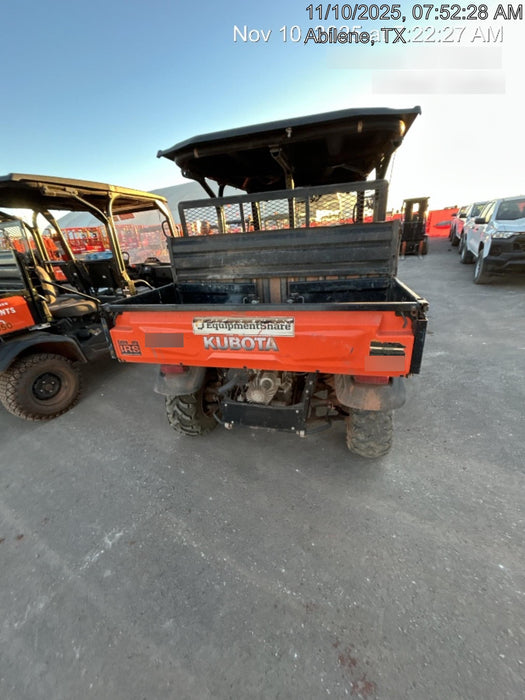 2019 Kubota RTV-X1140 4wd Utility Cart, LED Strobe, Windshield Tempered Glass, Plastic Canopy, Wire Harness Kit, Backup Alarm