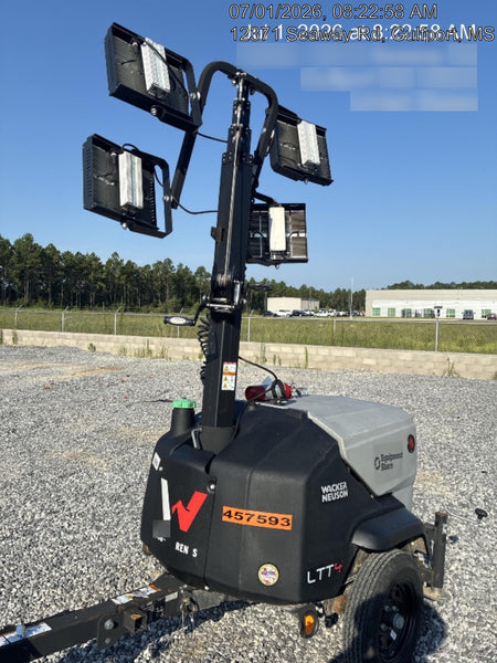 2024 Wacker Neuson LTT4 Diesel, Kohler KDW702, Deep Sea Controller, Auto Start, LED 320W, Bypass Outlet, T3