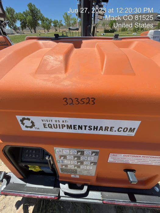 2023 Generac MLT2 Diesel, Flex Switch 120V Input, Powerzone Controller, (4) 320W LED Lights, 4kW Generator, 39.9 Gal Fuel Tank, 2" Ball, T3