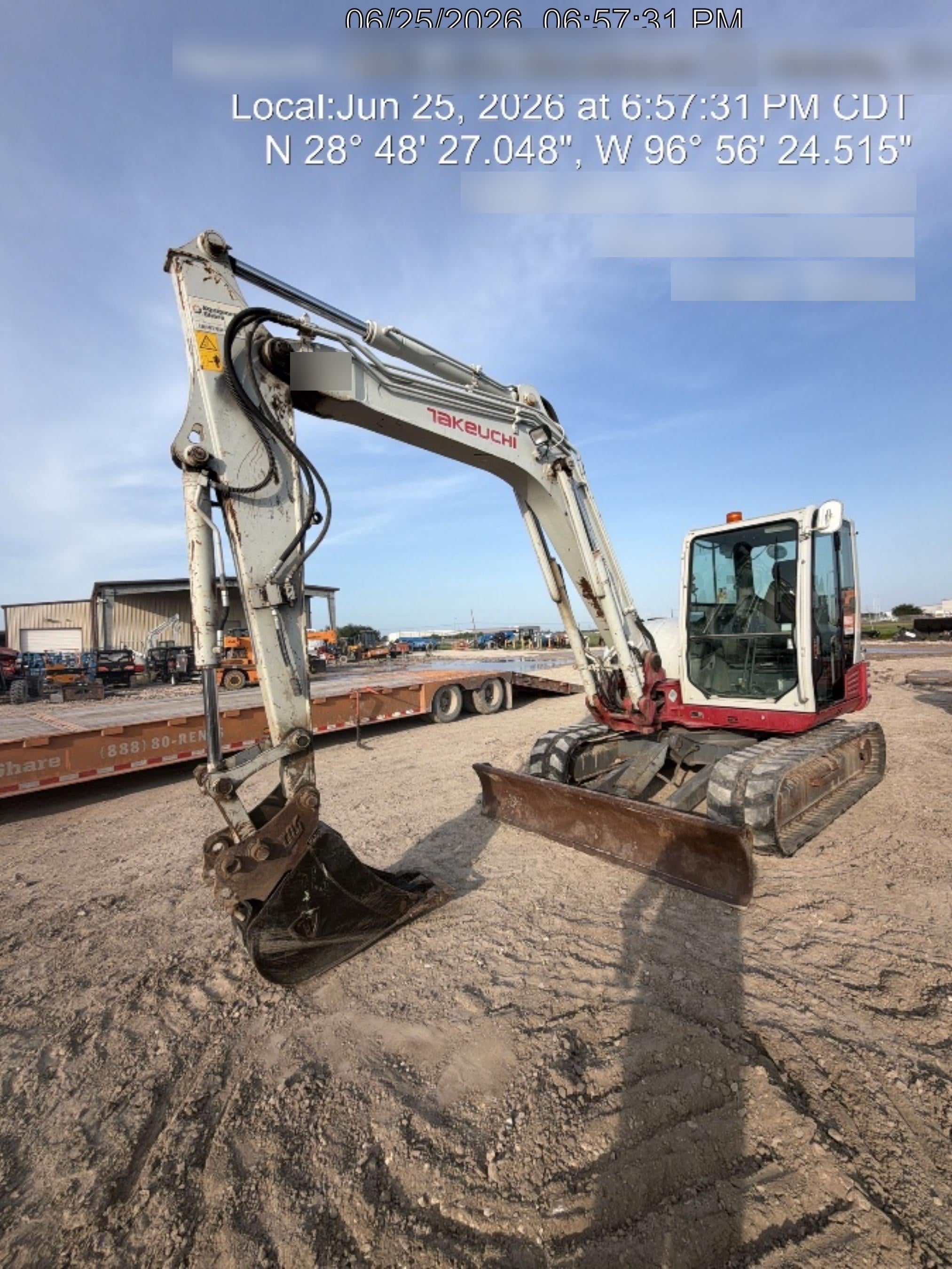 2019 Takeuchi TB290 Cab/Heat/AC w/Rubber Tracks, Auxiliary Hydraulics, Dozer Blade, Manual QC, 18/24/36" Buckets, Hydraulic Thumb Installed