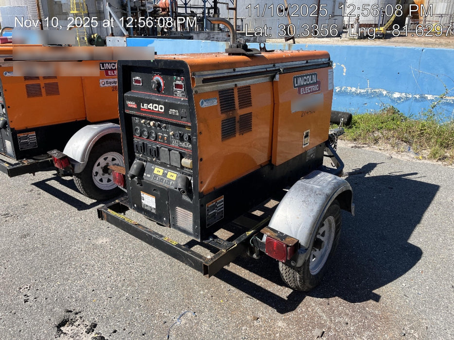 2022 Lincoln Electric LE400 Kubota V1505, Trlr, Cable Rack, Light Kit, ES Decals, T3