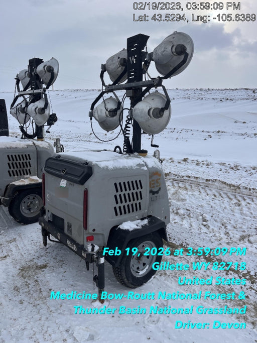 2018 Wacker Neuson LTV6L-MH Wacker Neuson LTV6L Mobile Light Tower w/Fuel Level Sensor Installed