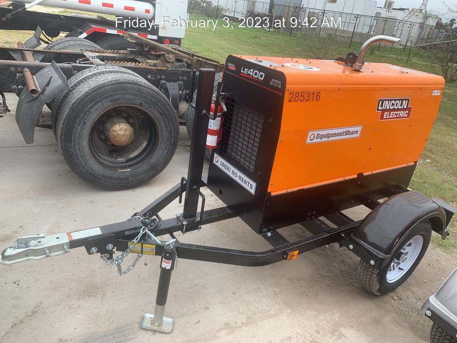 2022 Lincoln Electric LE400 Kubota V1505, Trlr, Cable Rack, Light Kit, ES Decals, T3