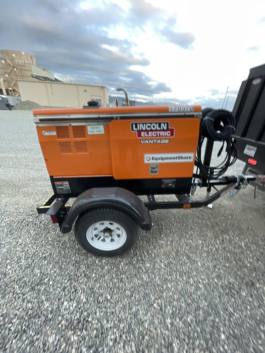 2022 Lincoln Electric Vantage 322 Trlr Mounted, Cable Rack, Light Kit, ES Decals