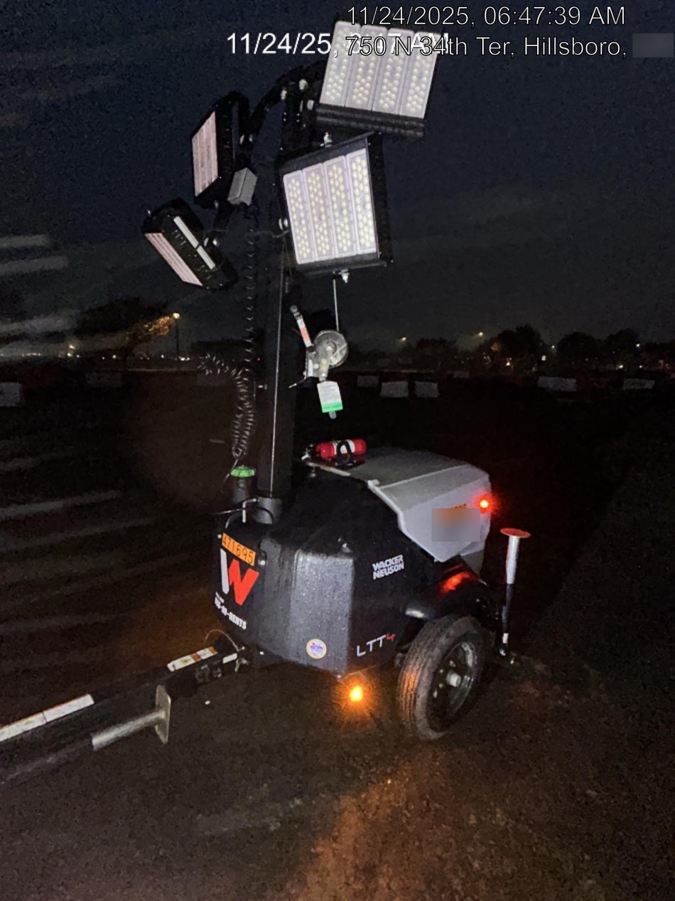 2024 Wacker Neuson LTT4 Diesel, Kohler KDW702, Deep Sea Controller, Auto Start, LED 320W, Bypass Outlet, T3