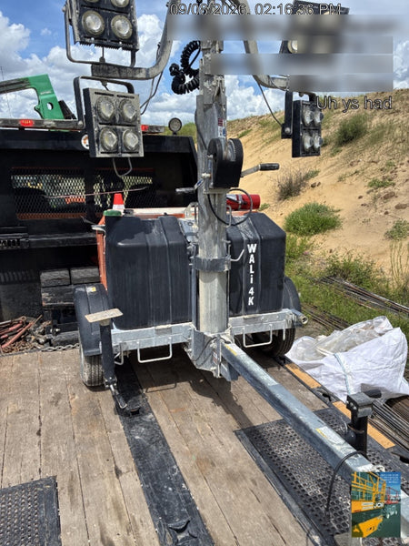 2024 Wanco WLTT-4MM4K Diesel, Mitsubishi L2E, 9.0HP @1800 rpm, Deep Sea Controller, Shore Power Plug, Auto Start, (4) 350W LED Floodlights, 4kW Generator, 60 Gal Fuel Tank, 2" Ball, T3