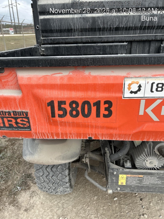 2022 Kubota RTV-X1140W-H Plastic Canopy, Windshield Acrylic Clear, LED Strobe Light, Wire Harness Kit, Back up Alarm