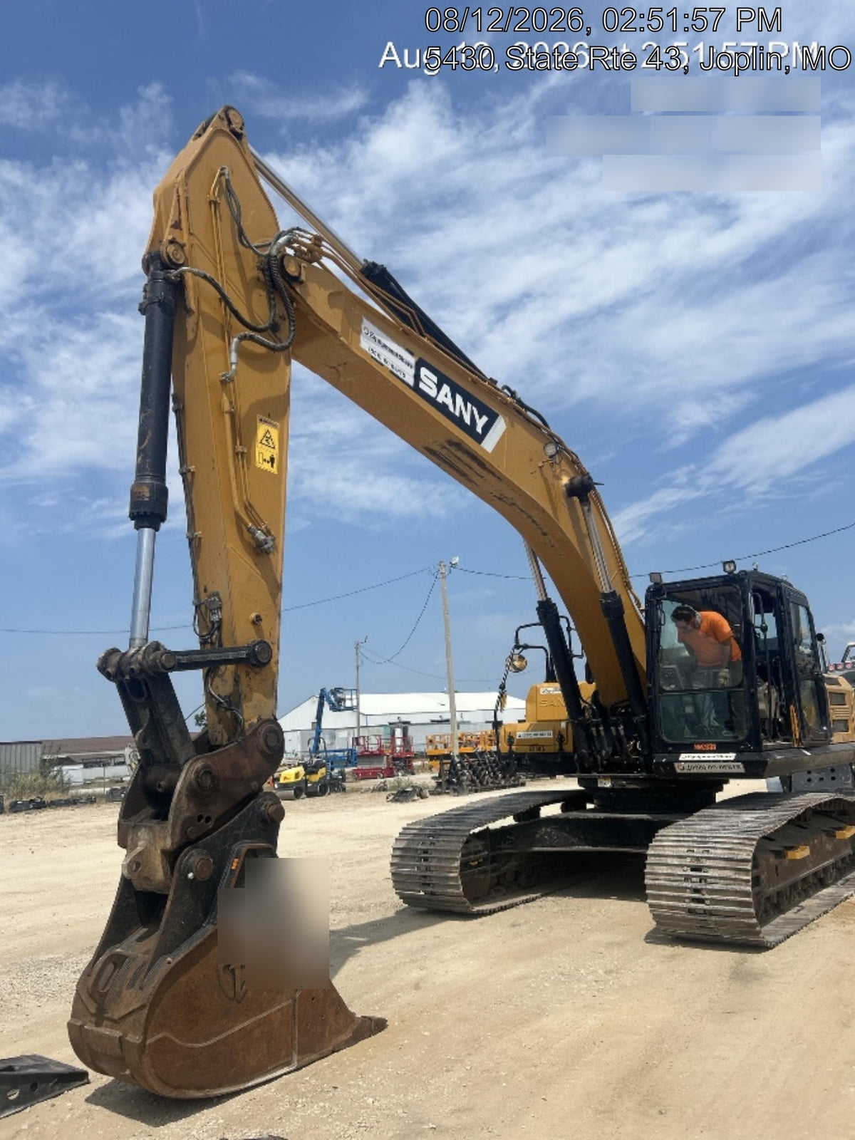 Sany SY265C Sany SY265 Tier 4 - Cab, Hydraulic  QC, 24" HD Bucket - Tooth, 36" HD Bucket - Tooth, 48" HD Bucket - Tooth, Hydraulic Thumb