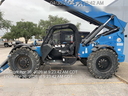 2018 Genie GTH-1056 Genie GTH-1056 w/ROPS, Work Lights, Solid Tires, RH Cab Mesh, Beacon, 60" Carriage and Forks