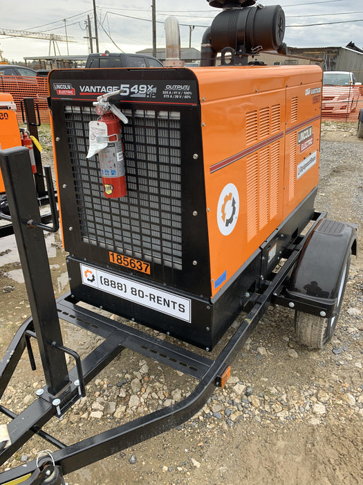 2021 Lincoln Electric Vantage 549X Ready Pak 3, ORANGE (includes trailer, cable rack, fender light kit)