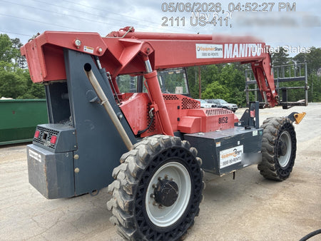 2018 Manitou MTA10055 Manitou MTA 10055 w/Open ROPS, Work Lights/Strobe, Aux Hyd, Solid Tires, Lift Hook, 66" Carriage, 60" Forks