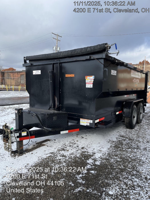 2024 TEXAS PRIDE TRAILERS 14'L x 7'W 5 Cu Yd Trunnion Hydraulic Dump
