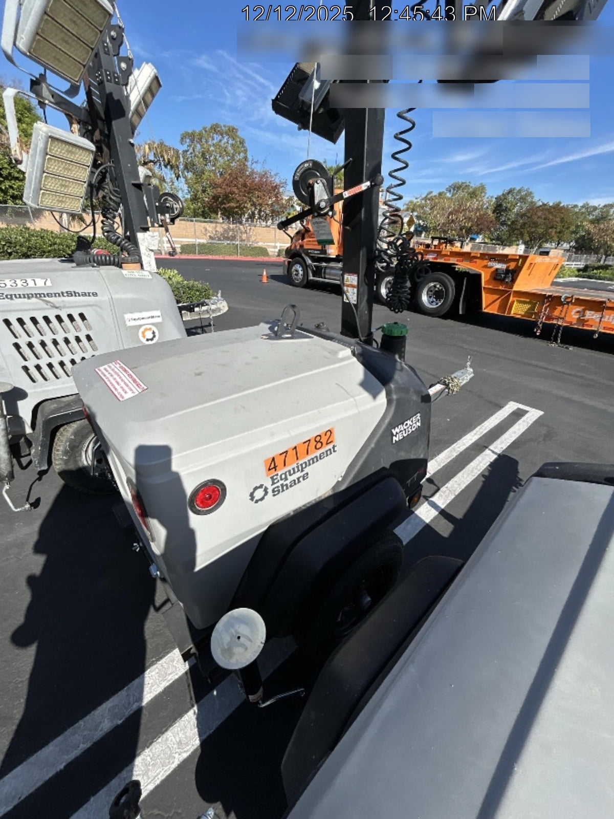 2024 Wacker Neuson LTT4 Diesel, Kohler KDW702, Deep Sea Controller, Auto Start, LED 320W, Bypass Outlet, T3