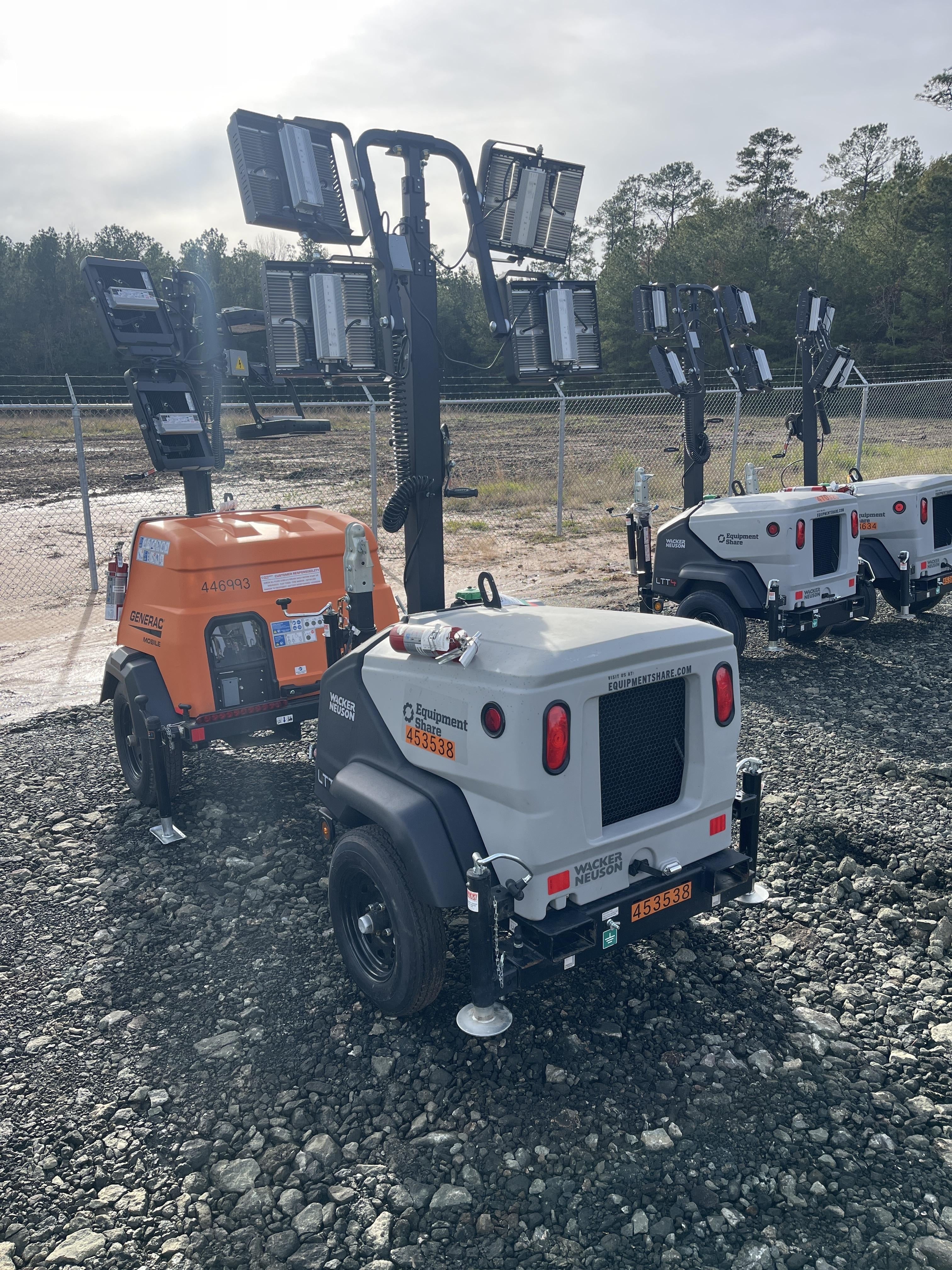 2024 Wacker Neuson LTT4 Diesel, Kohler KDW702, Deep Sea Controller, Auto Start, LED 320W, Bypass Outlet, T3