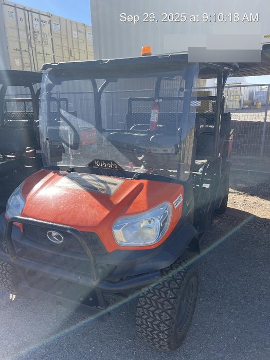 2022 Kubota RTV-X1140W-H Plastic Canopy, Windshield Acrylic Clear, LED Strobe Light, Wire Harness Kit, Back up Alarm