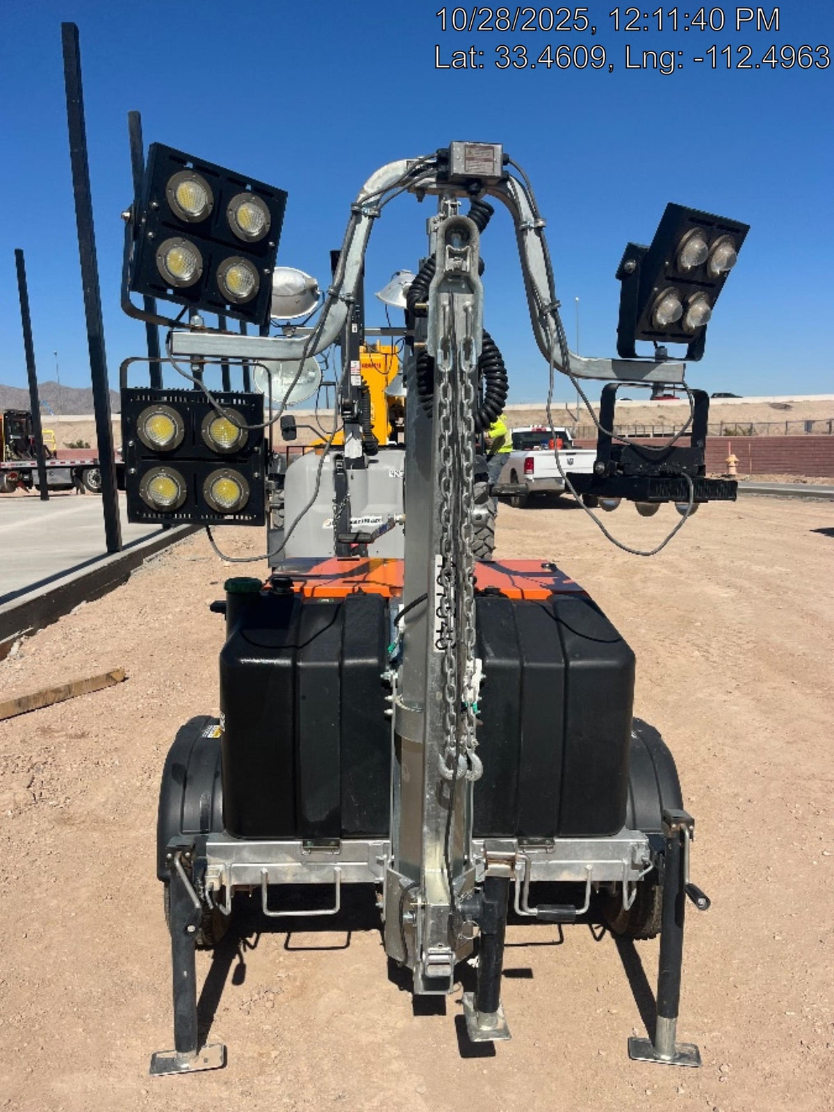 2024 Wanco WLTT-4MM4K Diesel, Deep Sea Controller, Shore Power Plug, Auto Start, (4) 350W LED Floodlights, 4kW Generator, 60 Gal Fuel Tank, 2" Ball, T3