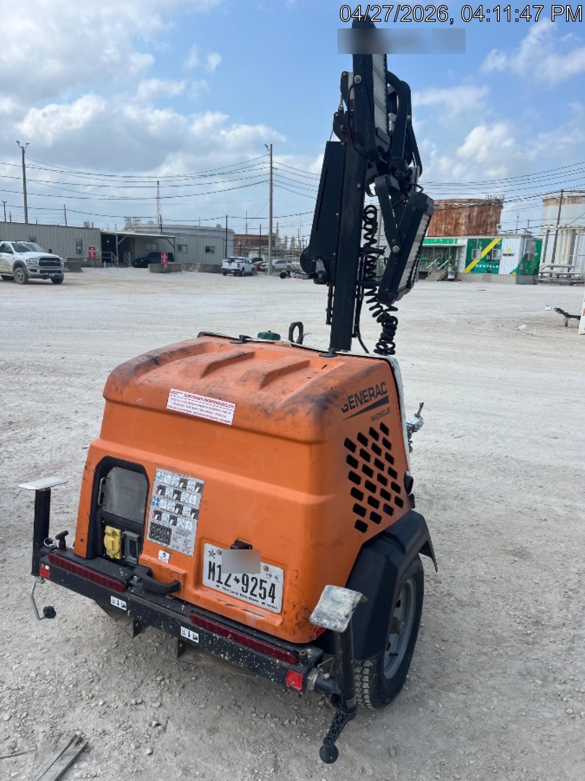 2023 Generac MLT2 Diesel, Flex Switch 120V Input, Powerzone Controller, 
(4) 320W LED Lights, 4kW Generator, 39.9 Gal Fuel Tank, 2" Ball, T3