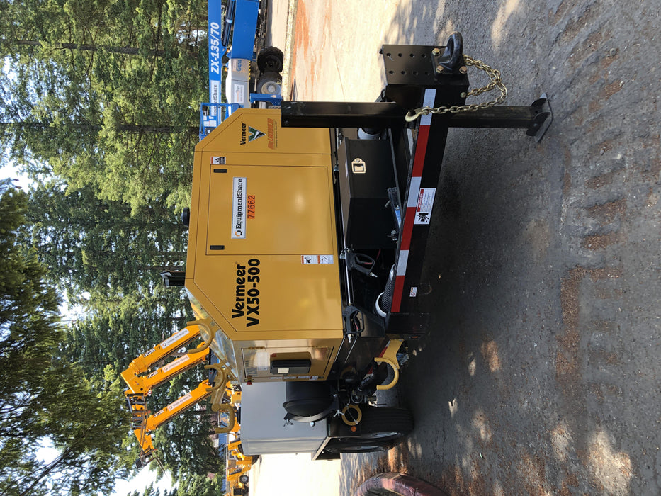 2020 Vermeer VX50-500 49Hp Kubota Diesel - 500 Gal Debris Tank - 1,025 CFM Vacuum Pump, Strong Arm, x2 205 Gal Water Tanks