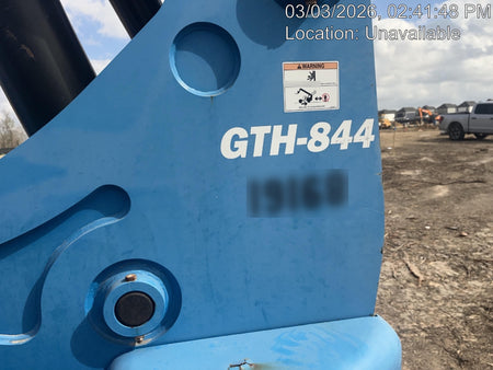 2018 Genie GTH-844 Genie GTH-844 w/Enclosed Cab w/HVAC, Work Lights, Solid Tires, Beacon, 60" Carriage and Forks
